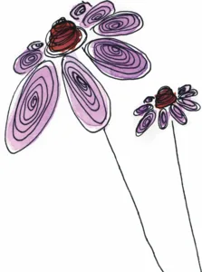 Watercolor of flowers